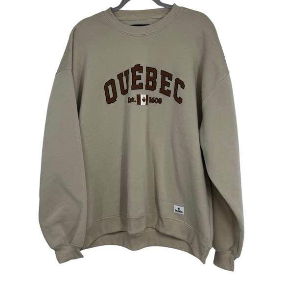 Canadian Vintage Clothing Co Other - NWOT Men’s Canadian Vintage Clothing Co Size 2XL Cream Colored Quebec Sweatshirt